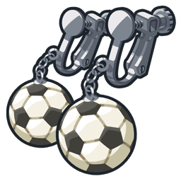 Boucles d'oreilles football